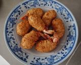 Hình bước làm 3 của món Khoai môn bọc tôm chiên giòn