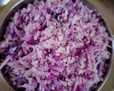 A picture of step 1 of Purple Yam Halwa.