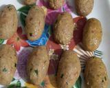 A picture of step 2 of Mayou beef Kashmiri kabab.