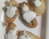 A picture of step 2 of Dahi Puri Chaat.