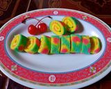 Foto langkah ke 11 dari resep Bolu gulung polkadot kukus.