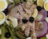 Foto del paso 5 de la receta: Ensalada de patata y judia verde con queso de cabra y atún