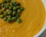 Foto del paso 7 de la receta: Sopa crema de zanahorias, con cebollas, ajo, arvejas y panceta