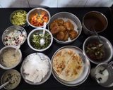 A picture of step 1 of Capsicum Subzi and Rice kheer.