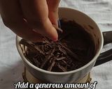 A picture of step 4 of Double Chocolate Muffin In A Mug | Easy Mug Recipe.