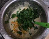A picture of step 1 of Spinach corn khaman dhokla.