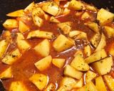 Paprikáskrumpli tarhonyával recept fázis 3 fotója