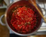 Kolbászos, virslis lecsó 🌶️🍅🥓 recept fázis 2 fotója