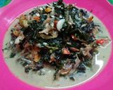 Foto langkah ke 6 dari resep Tumis teri daun pepaya jepang.