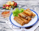 Hình bước làm 7 của món Chả Giò Hạt Sen Khoai Môn Chay