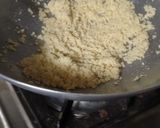 A picture of step 2 of Rava ka Halwa.