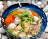 Hình bước làm 4 của món Gà Nấu Bao Tử