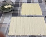 A picture of step 1 of Spinach and Ricotta Puff Pastry Braid Ring.