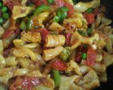 A picture of step 5 of Homemade macaroni/ pasta with vegetable tadka.
