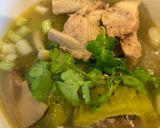 A picture of step 2 of Stuffed Bitter Melon Soup.