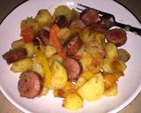 A picture of step 6 of One Bowl Fiesta Sausage, Shrimp & Potatoes.