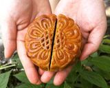 Hình bước làm 9 của món Bánh trung thu nhân đậu xanh/đậu đỏ + trứng muối (Bánh nướng)