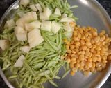 A picture of step 1 of Dudhike chilke(skin) ki sabji.