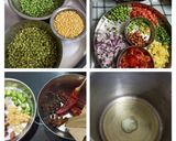 A picture of step 1 of Green sorghum and green wheat khichdi.