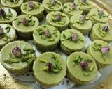 A picture of step 6 of Pistachio Cheesecake.