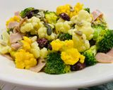 Hình bước làm 10 của món Salad 🥗 súp lơ trắng vàng & bông cải xanh🥦 và sốt yogurt - mustard vàng