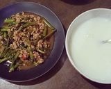 รูปขั้นตอนการทำที่ 4 ของ ผัดผักบุ้งหมูสับ - คีโต