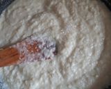 A picture of step 2 of Double layered coconut burfi.