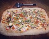 A picture of step 9 of No-knead slow-rise sourdough pizza dough.