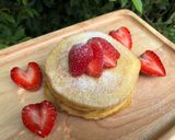 A picture of step 3 of Keto Pancakes 🥞🍓🍓🍓.