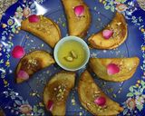 A picture of step 6 of Atayef/ KatayefArabic sweet pancakes.