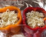 A picture of step 6 of Stir-Fried Instant Noodles Stuffed Bell Peppers.