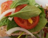 A picture of step 6 of My Naughty Sandwich Burger with Salad.