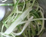 A picture of step 1 of Thai style cucumber noodles salad.