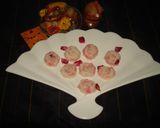 A picture of step 3 of Nariyal –gulab peda #dussehra.