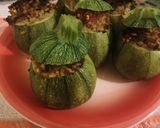 Foto del passaggio 10 della ricetta Zucchine ripiene di carne macinata e mix di orzo e farro