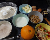 Foto del paso 1 de la receta: Budín de frutas y frutos para Navidad