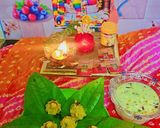 A picture of step 3 of Instant kesar pista modak.