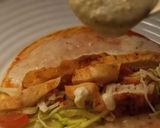 A picture of step 8 of Shawarma wrap.