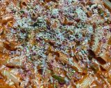 A picture of step 10 of Valentines Pink Pasta.