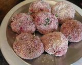 A picture of step 5 of Amla beetroot tikki.