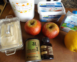 Foto del paso 1 de la receta: Manzanas caramelizadas con queso de untar y té Matcha