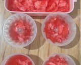 Foto langkah ke 3 dari resep Puding Lumut Merah Putih.