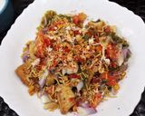 A picture of step 6 of Samosa Chaat.