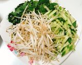 Hình bước làm 1 của món Bánh ướt chả chay