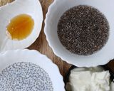 A picture of step 1 of Chia Seeds and Fruits Pudding.