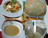 Foto del paso 3 de la receta: Caldo de verduras con jamón y sus variantes de texturas