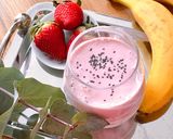 Hình bước làm 3 của món 💚 Smoothie Chuối Dâu Sữa Chua