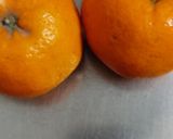 A picture of step 4 of Chenna payesh in orange basket.