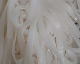 A picture of step 1 of Rice Noodles with Crunchy Veg and Chicken.