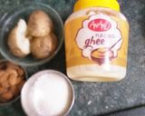 A picture of step 1 of Potato Halwa.
